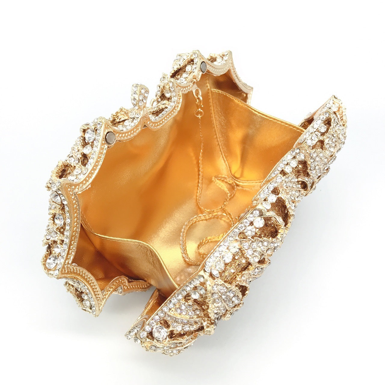 Medusa Rose Diamond Dinner Bag.