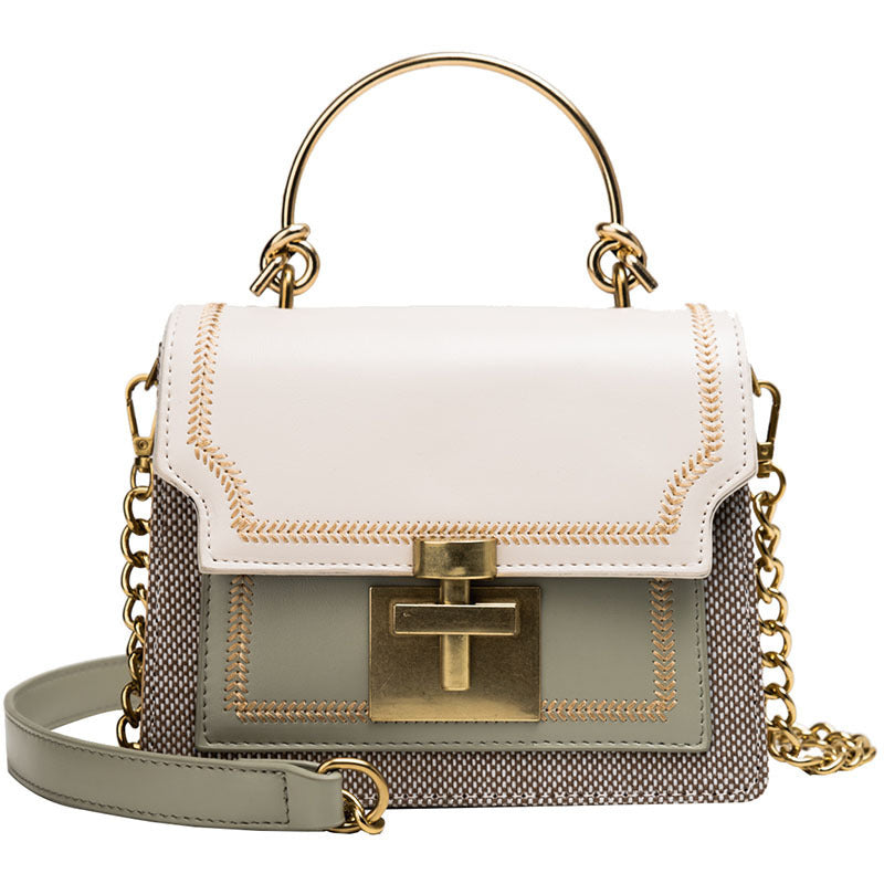 Medusa Textured Shoulder Bag