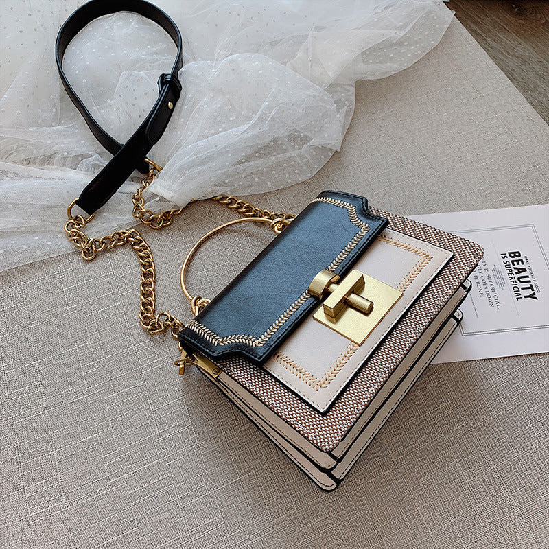 Medusa Textured Shoulder Bag