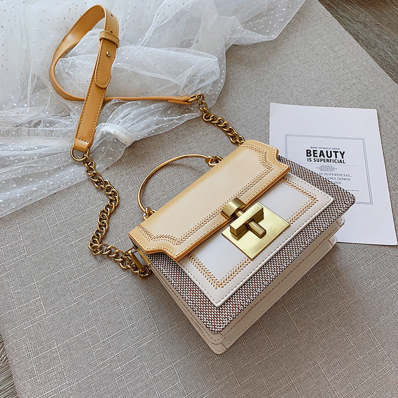 Medusa Textured Shoulder Bag
