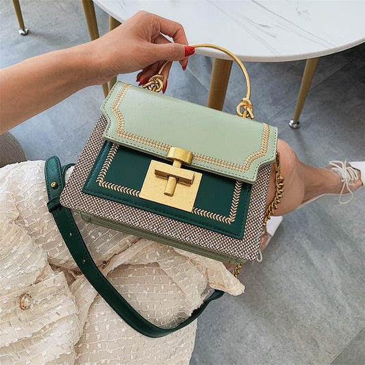 Medusa Textured Shoulder Bag