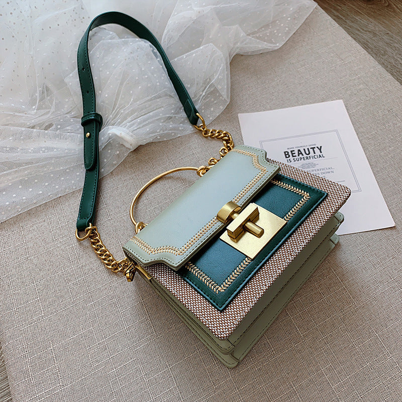Medusa Textured Shoulder Bag
